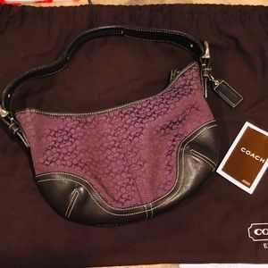Coach signature hobo bag